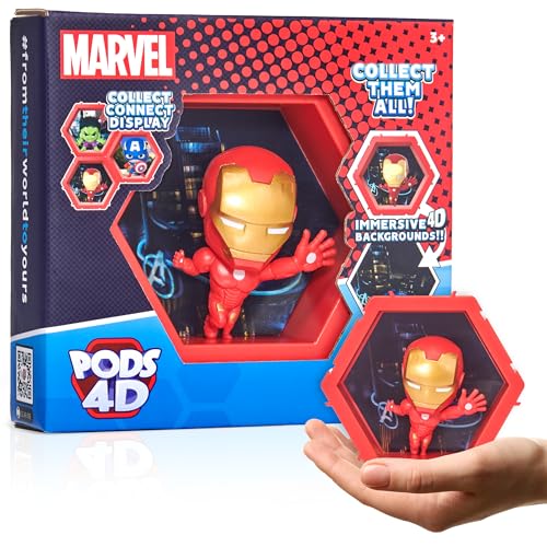 WOW! PODS 4D Marvel Ironman, Einzigartige, miteinander verbundene Sammelboble-Kopf-Figur, die aus ihrer Welt in Ihre, ausbricht, Wand oder Regalanzeige, Marvel Spielzeug und Geschenke WOW! PODS 4D Marvel Ironman, Einzigartige, miteinander verbundene Sammelboble-Kopf-Figur, die aus ihrer Welt in Ihre, ausbricht, Wand oder Regalanzeige, Marvel Spielzeug und Geschenke von WOW! PODS