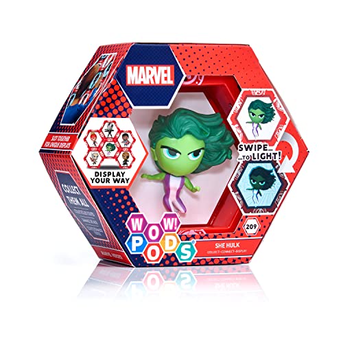 WOW! PODS Marvel Avengers Collection – She Hulk Superhelden-Spielzeug, leuchtende Wackel-Figur, offizielles Marvel-Sammlerstück, Spielzeug und Geschenke, Nr. 200 cm, Mehrfarbig von WOW! PODS