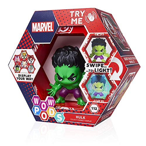 WOW! PODS Avengers Figuren - Hulk Figur | Avengers Fanartikel Offizielle Marvel Legends Superhelden Leuchtende Wackelfigur | Marvel Fanartikel Sammelspielzeug von WOW! PODS