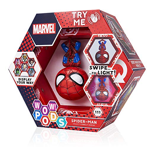 WOW! PODS Avengers Figuren - Spider Man | Avengers Fanartikel Offizielle Marvel Legends Superhelden Leuchtende Wackelfigur | Marvel Fanartikel Sammelspielzeug von WOW! PODS