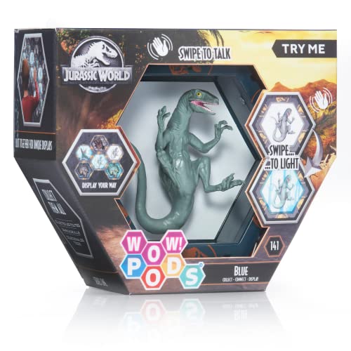 WOW! PODS World Camp Cretaceous SFX Velociraptor Blue World Dinosaurier Leuchtende Wackelfigur mit Sound Fanartikel für das Gefallene Königreich World Spielzeug, Ab 5 WOW! PODS World Camp Cretaceous SFX Velociraptor Blue World Dinosaurier Leuchtende Wackelfigur mit Sound Fanartikel für das Gefallene Königreich World Spielzeug, Ab 5 von WOW! PODS