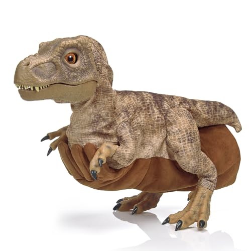 Jurassic World Baby T-Rex Dinosaurier Handpuppe, mit verstecktem Steuergriff & Handschuh, über 20 Sounds & Bewegungen, Größe ca. 58 cm, batteriebetrieben von WOW! STUFF