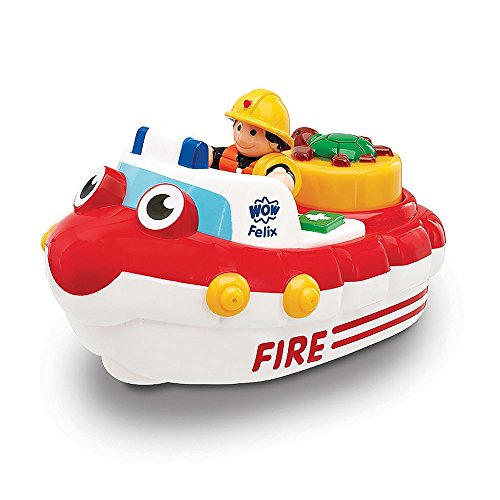 WOW Toys 01017Z Nfelix Bath Boat, Red/Yello, 20.3 x 8.9 x 12.7 cm von WOW Toys