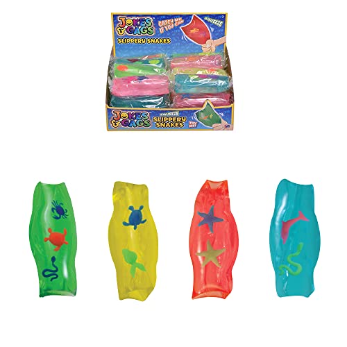 Wowow Toys 4er Pack Wabbelige Wasserschlangen | Flutschis Fidget Toy Große Wasserschlangen mit Figuren 12 cm Sensorisches Flutschi Spielzeug für Kinder mit Autismus | ADHS Spielzeug von WOWOW