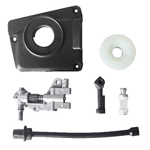 WOWOWO Ölantriebspumpen-Kit für CHINESISCHE KETTENSÄGE 4500 5800 45CC 52CC 58CC Pumpe WOWOWO Ölantriebspumpen-Kit für CHINESISCHE KETTENSÄGE 4500 5800 45CC 52CC 58CC Pumpe von WOWOWO