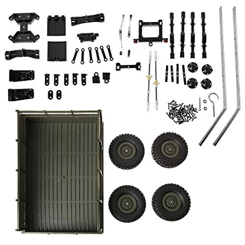 WOWOWO Upgrade Trailer DIY Teilesatz für WPL 1/16 Military Truck RC Car DIY Zubehör WOWOWO Upgrade Trailer DIY Teilesatz für WPL 1/16 Military Truck RC Car DIY Zubehör von WOWOWO