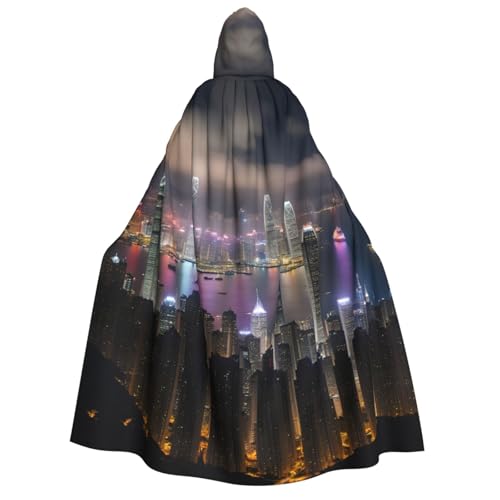 Aerial Night Of View Hong Kong Print Herren Damen Erwachsene Kapuzenumhang Cosplay Kostüm Halloween Weihnachten Karneval Partys Aerial Night Of View Hong Kong Print Herren Damen Erwachsene Kapuzenumhang Cosplay Kostüm Halloween Weihnachten Karneval Partys von WOmeng