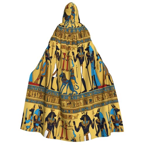 Ancient Egypt Tribe Series Print Men Women Adult Hooded Cloak Cosplay Costume Halloween Christmas Carnival Parties von WOmeng