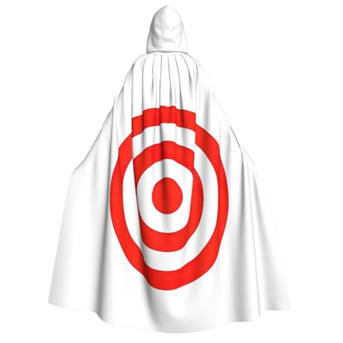 Design Target Print Herren Damen Erwachsene Kapuzenumhang Cosplay Kostüm Halloween Weihnachten Karneval Partys von WOmeng