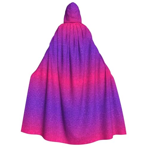 Farbverlauf, Pailletten, glitzernder Druck, für Herren und Damen, Erwachsene, Kapuzenumhang, Cosplay, Kostüm, Halloween, Weihnachten, Karneval, Partys von WOmeng