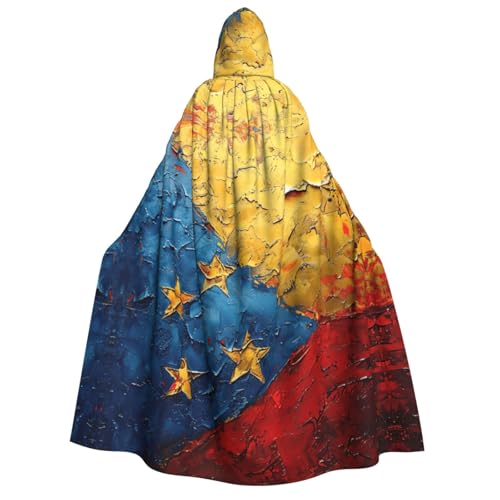 Flagge von Venezuela, bedruckt, Herren, Damen, Erwachsene, Kapuzenumhang, Cosplay, Kostüm, Halloween, Weihnachten, Karneval, Partys von WOmeng