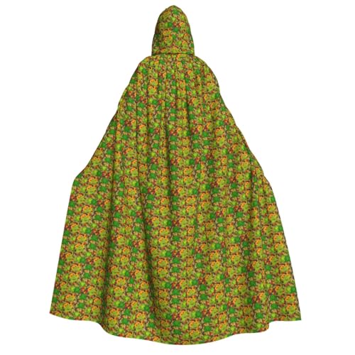 Frosch-Aufdruck, Herren, Damen, Erwachsene, Kapuzenumhang, Cosplay, Kostüm, Halloween, Weihnachten, Karneval, Partys von WOmeng