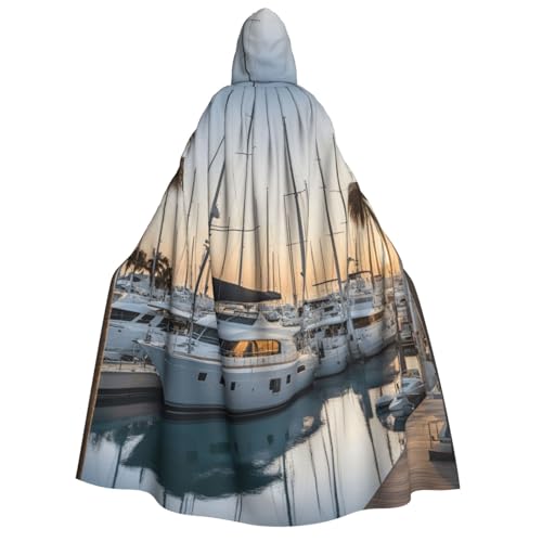 Golf-Yacht-Club-Druck, für Herren und Damen, Erwachsene, Kapuzenumhang, Cosplay, Kostüm, Halloween, Weihnachten, Karneval, Partys von WOmeng