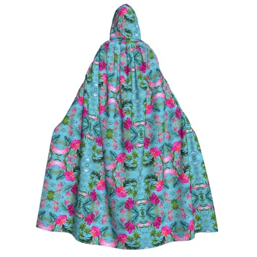 Hello Hawaii Print Herren Damen Erwachsene Kapuzenumhang Cosplay Kostüm Halloween Weihnachten Karneval Partys von WOmeng