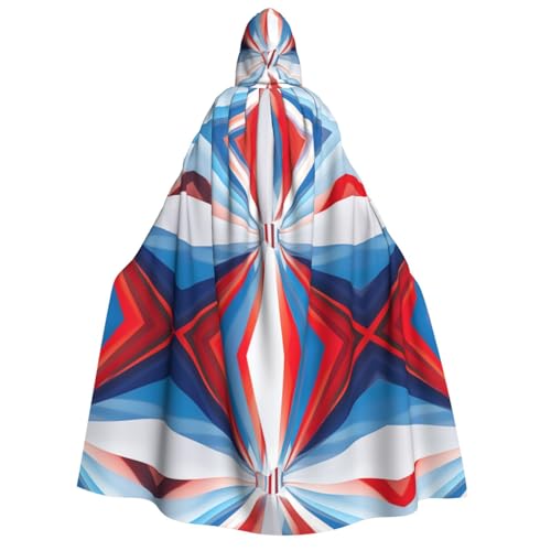 Kapuzenumhang für Herren und Damen, mit Kapuze, Rot, Blau, Weiß, Grau, gestreift, Cosplay, Kostüm, Halloween, Weihnachten, Karneval, Partys Kapuzenumhang für Herren und Damen, mit Kapuze, Rot, Blau, Weiß, Grau, gestreift, Cosplay, Kostüm, Halloween, Weihnachten, Karneval, Partys von WOmeng