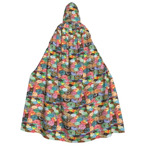 Kapuzenumhang mit Donut-Aufdruck, für Herren, Damen, Erwachsene, Cosplay, Halloween, Weihnachten, Karneval, Partys Kapuzenumhang mit Donut-Aufdruck, für Herren, Damen, Erwachsene, Cosplay, Halloween, Weihnachten, Karneval, Partys von WOmeng