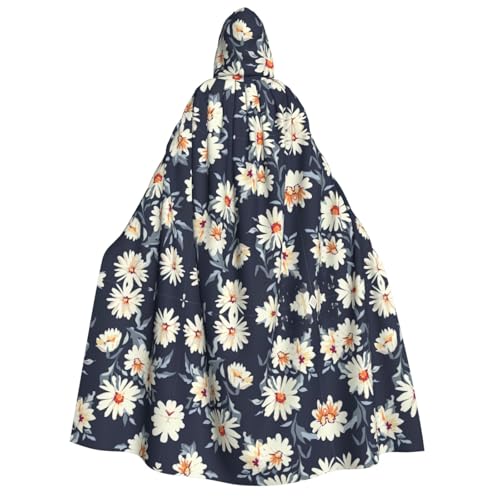 Kapuzenumhang mit Gänseblümchen-Druck, für Herren, Damen, Erwachsene, Cosplay, Halloween, Weihnachten, Karneval, Partys Kapuzenumhang mit Gänseblümchen-Druck, für Herren, Damen, Erwachsene, Cosplay, Halloween, Weihnachten, Karneval, Partys von WOmeng