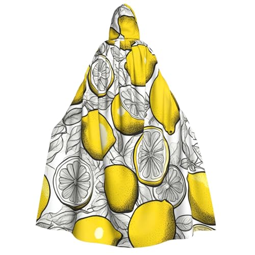 Kapuzenumhang mit Zitronenfrucht-Muster, für Herren und Damen, Erwachsene, Cosplay, Kostüm, Halloween, Weihnachten, Karneval, Partys Kapuzenumhang mit Zitronenfrucht-Muster, für Herren und Damen, Erwachsene, Cosplay, Kostüm, Halloween, Weihnachten, Karneval, Partys von WOmeng