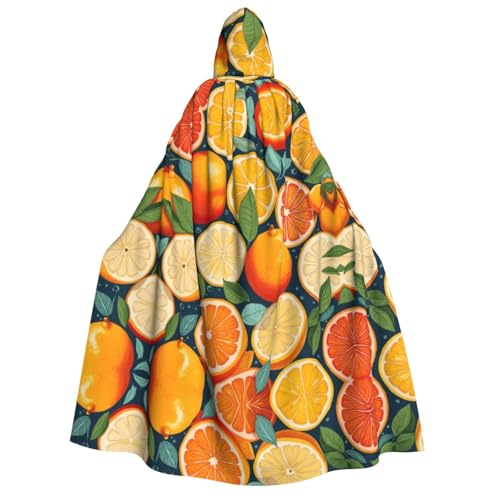 Kapuzenumhang mit Zitrusfrüchten, für Herren und Damen, Erwachsene, Cosplay, Kostüm, Halloween, Weihnachten, Karneval, Partys Kapuzenumhang mit Zitrusfrüchten, für Herren und Damen, Erwachsene, Cosplay, Kostüm, Halloween, Weihnachten, Karneval, Partys von WOmeng