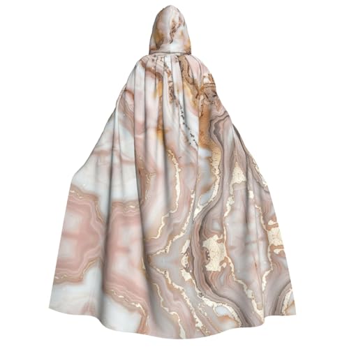 Rotgoldener Marmor-Druck, für Herren und Damen, Erwachsene, Kapuzenumhang, Cosplay, Kostüm, Halloween, Weihnachten, Karneval, Partys von WOmeng