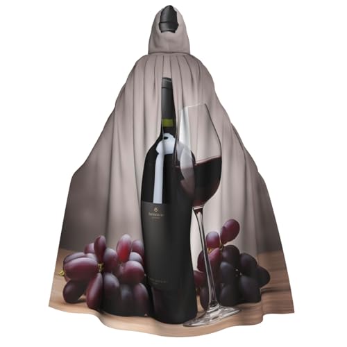 Rotwein-Druck für Herren und Damen, Erwachsenen-Kapuzenumhang, Cosplay, Kostüm, Halloween, Weihnachten, Karneval, Partys Rotwein-Druck für Herren und Damen, Erwachsenen-Kapuzenumhang, Cosplay, Kostüm, Halloween, Weihnachten, Karneval, Partys von WOmeng