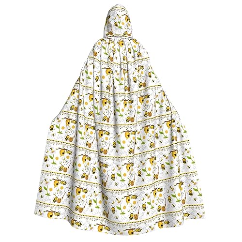 Umhang mit Kapuze für Herren und Damen, mit Bienen-Motiv, Cosplay, Kostüm, Halloween, Weihnachten, Karneval, Partys Umhang mit Kapuze für Herren und Damen, mit Bienen-Motiv, Cosplay, Kostüm, Halloween, Weihnachten, Karneval, Partys von WOmeng