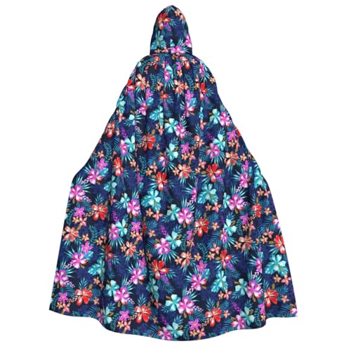 Umhang mit Kapuze für Herren und Damen, mit Blumenmuster, Blau, für Cosplay, Halloween, Weihnachten, Karneval, Partys Umhang mit Kapuze für Herren und Damen, mit Blumenmuster, Blau, für Cosplay, Halloween, Weihnachten, Karneval, Partys von WOmeng