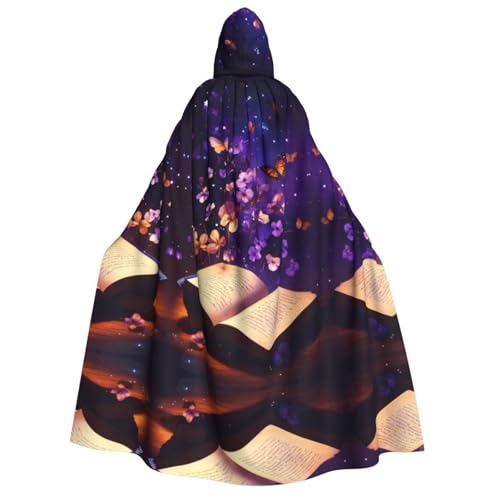Umhang mit Kapuze für Herren und Damen, mit Schmetterlings-Aufdruck, Cosplay, Halloween, Weihnachten, Karneval, Partys Umhang mit Kapuze für Herren und Damen, mit Schmetterlings-Aufdruck, Cosplay, Halloween, Weihnachten, Karneval, Partys von WOmeng