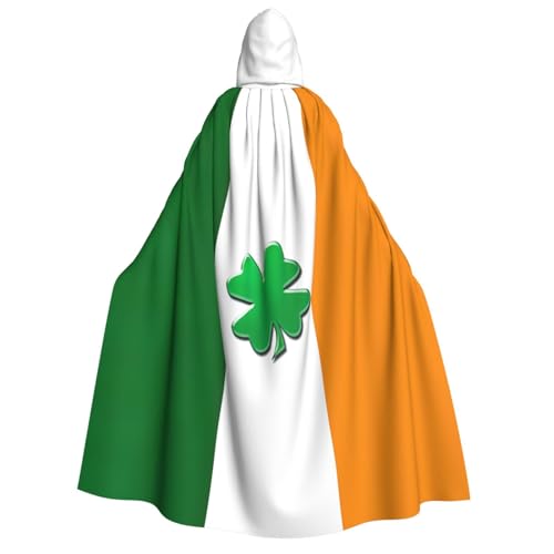 Umhang mit irischer Flagge, für Herren und Damen, Erwachsene, mit Kapuze, Cosplay, Kostüm, Halloween, Weihnachten, Karneval, Partys Umhang mit irischer Flagge, für Herren und Damen, Erwachsene, mit Kapuze, Cosplay, Kostüm, Halloween, Weihnachten, Karneval, Partys von WOmeng
