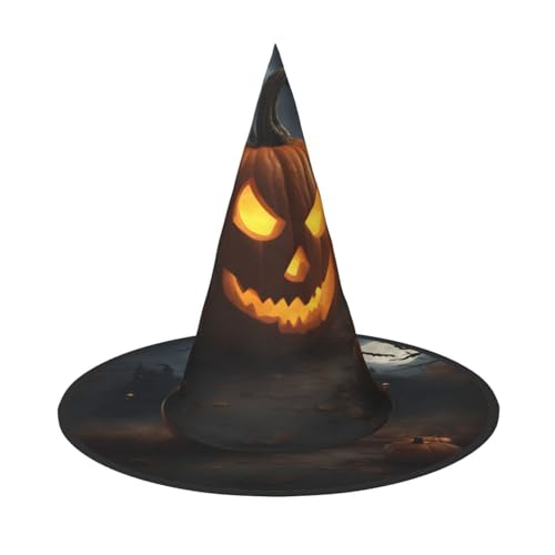 WOmeng Halloween Kürbis Druck Halloween Hexenhut Karneval Kostüm Zubehör Faltbare Leichte Kappe Festivals WOmeng Halloween Kürbis Druck Halloween Hexenhut Karneval Kostüm Zubehör Faltbare Leichte Kappe Festivals von WOmeng