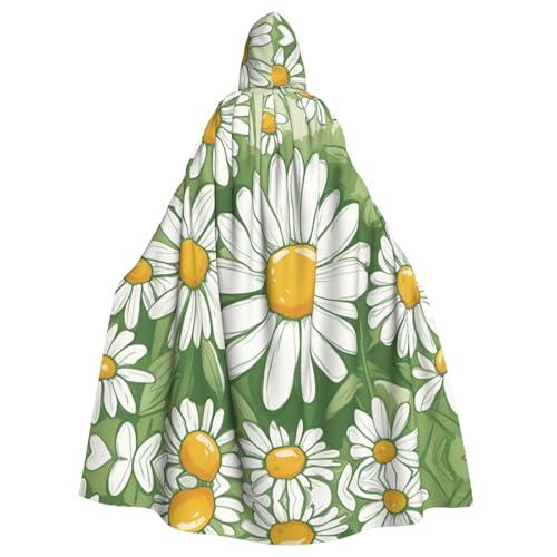 WOmeng Halloween-Umhang mit Gänseblümchen-Druck, Unisex, mit Kapuze, mittelalterliche Farben, Kostüm, Cosplay, Party WOmeng Halloween-Umhang mit Gänseblümchen-Druck, Unisex, mit Kapuze, mittelalterliche Farben, Kostüm, Cosplay, Party von WOmeng