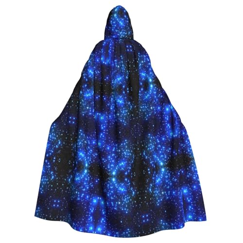 WOmeng Halloween-Umhang mit Galaxie-Stern-Druck, Unisex, mit Kapuze, mittelalterliche Farben, Kostüm, Cosplay, Party WOmeng Halloween-Umhang mit Galaxie-Stern-Druck, Unisex, mit Kapuze, mittelalterliche Farben, Kostüm, Cosplay, Party von WOmeng