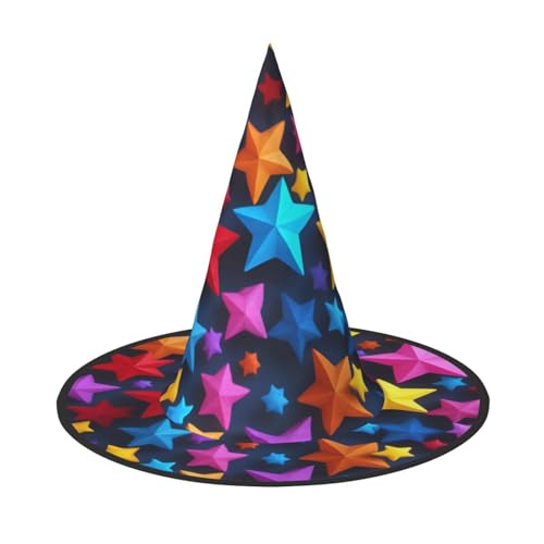 WOmeng Hexenhut für Halloween, Karneval, Kostüm, Zubehör, faltbar, leicht, für Festivals von WOmeng