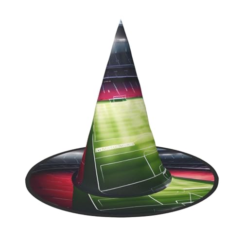 WOmeng Stadion Fußball Satdium Feldlicht Nacht Druck Halloween Hexenhut Karneval Kostüm Zubehör Faltbare Leichte Kappe Festivals WOmeng Stadion Fußball Satdium Feldlicht Nacht Druck Halloween Hexenhut Karneval Kostüm Zubehör Faltbare Leichte Kappe Festivals von WOmeng