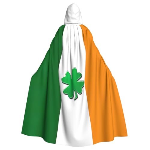 WOmeng Umhang mit irischer Flagge, Halloween, Unisex, mit Kapuze, mittelalterliche Farben, Kostüm, Cosplay, Party WOmeng Umhang mit irischer Flagge, Halloween, Unisex, mit Kapuze, mittelalterliche Farben, Kostüm, Cosplay, Party von WOmeng