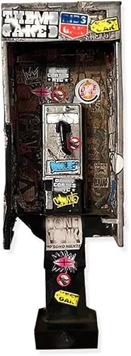 WPDUIODF Miniatur-Münztelefon Im Maßstab 1:12, Mit Graffiti Und Aufklebern Bedeckt, Urbanes Straßendekor, for Retro-Ornament Zu Hause, Geeignet for Sammlung Und Szenenbau WPDUIODF Miniatur-Münztelefon Im Maßstab 1:12, Mit Graffiti Und Aufklebern Bedeckt, Urbanes Straßendekor, for Retro-Ornament Zu Hause, Geeignet for Sammlung Und Szenenbau von WPDUIODF