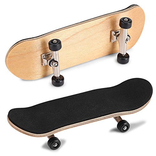 WPKD BLUEIY Mini-Griffbrett, Griffbrett-Skate-Lagerradfinger für Kinder-Puzzle-Party-Geburtstagsgeschenke DIY professionelles Lagerrad Ahorn Finger Skateboard von WPKD BLUEIY