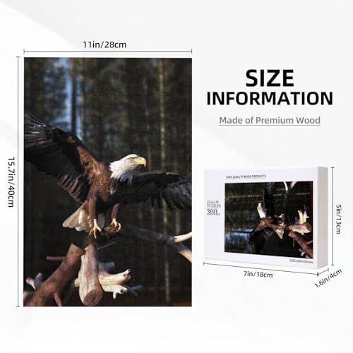 3D Weißkopfseeadler gedrucktes Puzzle mit Aufbewahrungsbox, Holzpuzzle für Erwachsene und Kinder, 300 Teile Familienspaß, dekoratives Spiel 3D Weißkopfseeadler gedrucktes Puzzle mit Aufbewahrungsbox, Holzpuzzle für Erwachsene und Kinder, 300 Teile Familienspaß, dekoratives Spiel von WPUTY