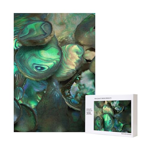 Abalone Perlmutt-Puzzle mit Aufbewahrungsbox, Holzpuzzle für Erwachsene und Kinder, 300 Teile Familienspaß, dekoratives Spiel Abalone Perlmutt-Puzzle mit Aufbewahrungsbox, Holzpuzzle für Erwachsene und Kinder, 300 Teile Familienspaß, dekoratives Spiel von WPUTY