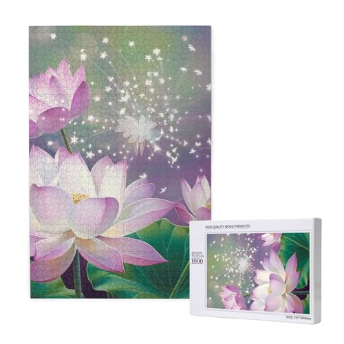 Asiatische Lotusblüte gedruckt Puzzle mit Aufbewahrungsbox, Holzpuzzle für Erwachsene und Kinder, 1000 Teile Familienspaß, dekoratives Spiel Asiatische Lotusblüte gedruckt Puzzle mit Aufbewahrungsbox, Holzpuzzle für Erwachsene und Kinder, 1000 Teile Familienspaß, dekoratives Spiel von WPUTY