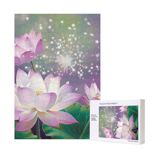 Asiatische Lotusblüte gedruckt Puzzle mit Aufbewahrungsbox, Holzpuzzle für Erwachsene und Kinder, 300 Teile Familienspaß, dekoratives Spiel Asiatische Lotusblüte gedruckt Puzzle mit Aufbewahrungsbox, Holzpuzzle für Erwachsene und Kinder, 300 Teile Familienspaß, dekoratives Spiel von WPUTY