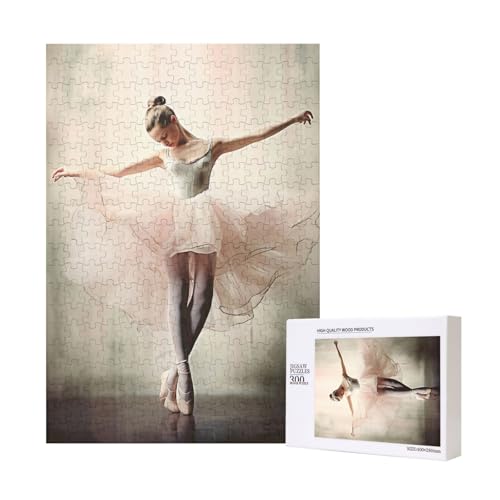 Ballettschuhe bedrucktes Puzzle mit Aufbewahrungsbox, Holzpuzzle für Erwachsene und Kinder, 300 Teile Familienspaß, dekoratives Spiel Ballettschuhe bedrucktes Puzzle mit Aufbewahrungsbox, Holzpuzzle für Erwachsene und Kinder, 300 Teile Familienspaß, dekoratives Spiel von WPUTY