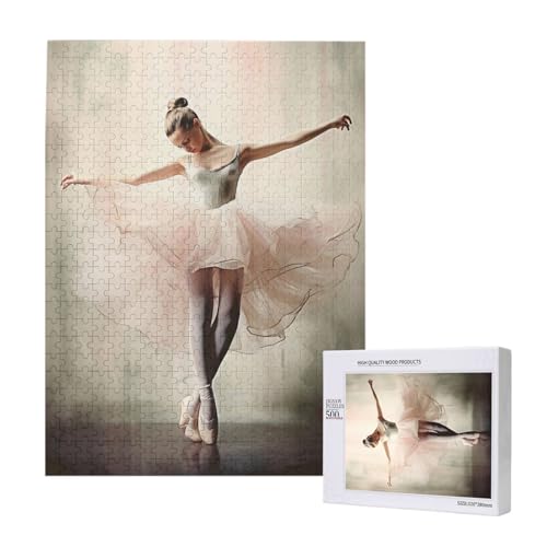 Ballettschuhe bedrucktes Puzzle mit Aufbewahrungsbox, Holzpuzzle für Erwachsene und Kinder, 500 Teile Familienspaß, dekoratives Spiel Ballettschuhe bedrucktes Puzzle mit Aufbewahrungsbox, Holzpuzzle für Erwachsene und Kinder, 500 Teile Familienspaß, dekoratives Spiel von WPUTY
