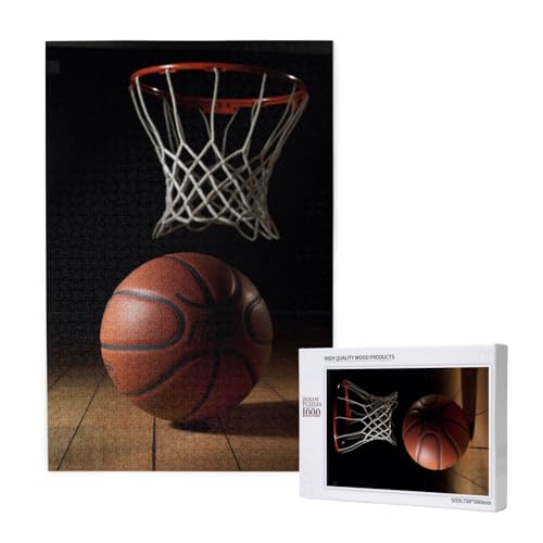 Basketball Printed Jigsaw Puzzle with Storage Box, Wooden Puzzle for Adults and Kids, 1000 Pieces Family Fun Decorative Game Basketball Printed Jigsaw Puzzle with Storage Box, Wooden Puzzle for Adults and Kids, 1000 Pieces Family Fun Decorative Game von WPUTY