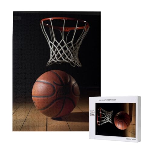 Basketball Printed Jigsaw Puzzle with Storage Box, Wooden Puzzle for Adults and Kids, 500 Pieces Family Fun Decorative Game Basketball Printed Jigsaw Puzzle with Storage Box, Wooden Puzzle for Adults and Kids, 500 Pieces Family Fun Decorative Game von WPUTY