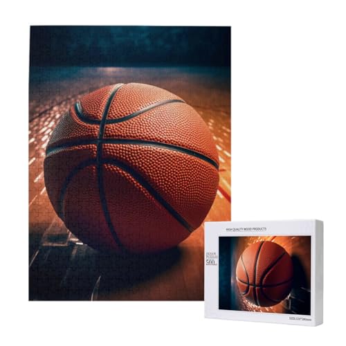 Basketball Sport Printed Jigsaw Puzzle with Storage Box, Wooden Puzzle for Adults and Kids, 500 Pieces Family Fun Decorative Game Basketball Sport Printed Jigsaw Puzzle with Storage Box, Wooden Puzzle for Adults and Kids, 500 Pieces Family Fun Decorative Game von WPUTY