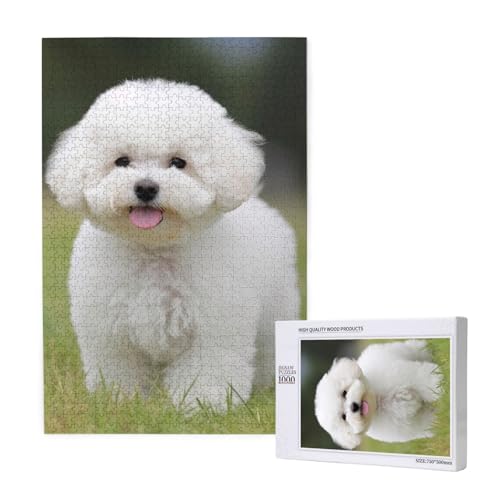 Bichon Frisé-Hund gedruckt Puzzle mit Aufbewahrungsbox, Holzpuzzle für Erwachsene und Kinder, 1000 Teile Familienspaß, dekoratives Spiel Bichon Frisé-Hund gedruckt Puzzle mit Aufbewahrungsbox, Holzpuzzle für Erwachsene und Kinder, 1000 Teile Familienspaß, dekoratives Spiel von WPUTY