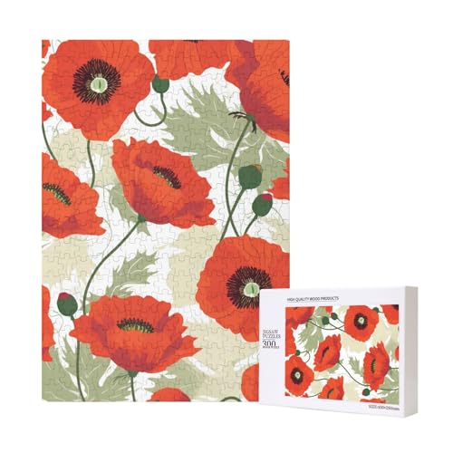 Blumenmuster, bedrucktes Puzzle mit Aufbewahrungsbox, Holzpuzzle für Erwachsene und Kinder, 300 Teile, Familienspaß, dekoratives Spiel Blumenmuster, bedrucktes Puzzle mit Aufbewahrungsbox, Holzpuzzle für Erwachsene und Kinder, 300 Teile, Familienspaß, dekoratives Spiel von WPUTY