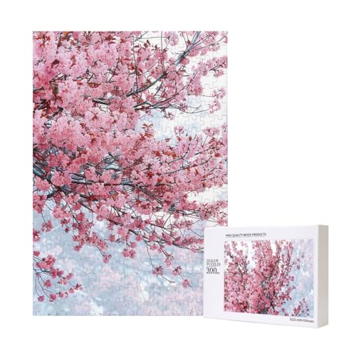 Cherry Blossoms Tree Printed Jigsaw Puzzle with Storage Box, Wooden Puzzle for Adults and Kids, 300 Pieces Family Fun Decorative Game Cherry Blossoms Tree Printed Jigsaw Puzzle with Storage Box, Wooden Puzzle for Adults and Kids, 300 Pieces Family Fun Decorative Game von WPUTY