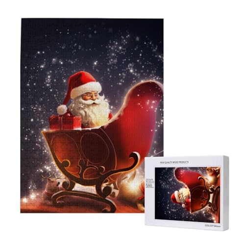 Christmas Magic Printed Jigsaw Puzzle with Storage Box, Wooden Puzzle for Adults and Kids, 500 Pieces Family Fun Decorative Game Christmas Magic Printed Jigsaw Puzzle with Storage Box, Wooden Puzzle for Adults and Kids, 500 Pieces Family Fun Decorative Game von WPUTY